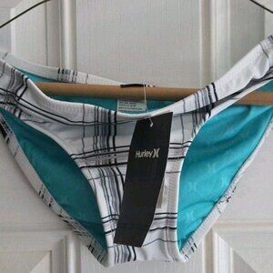 Hurley Womens Bikini Bottom Small Plaid H1960